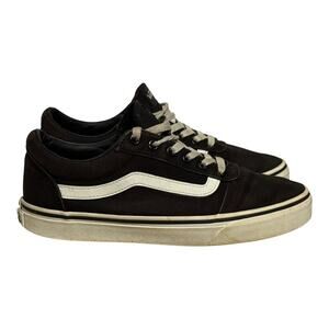 Vans Old Skool Black Canvas Low Top Sneakers Women's Size 9 Skate Classic Stripe